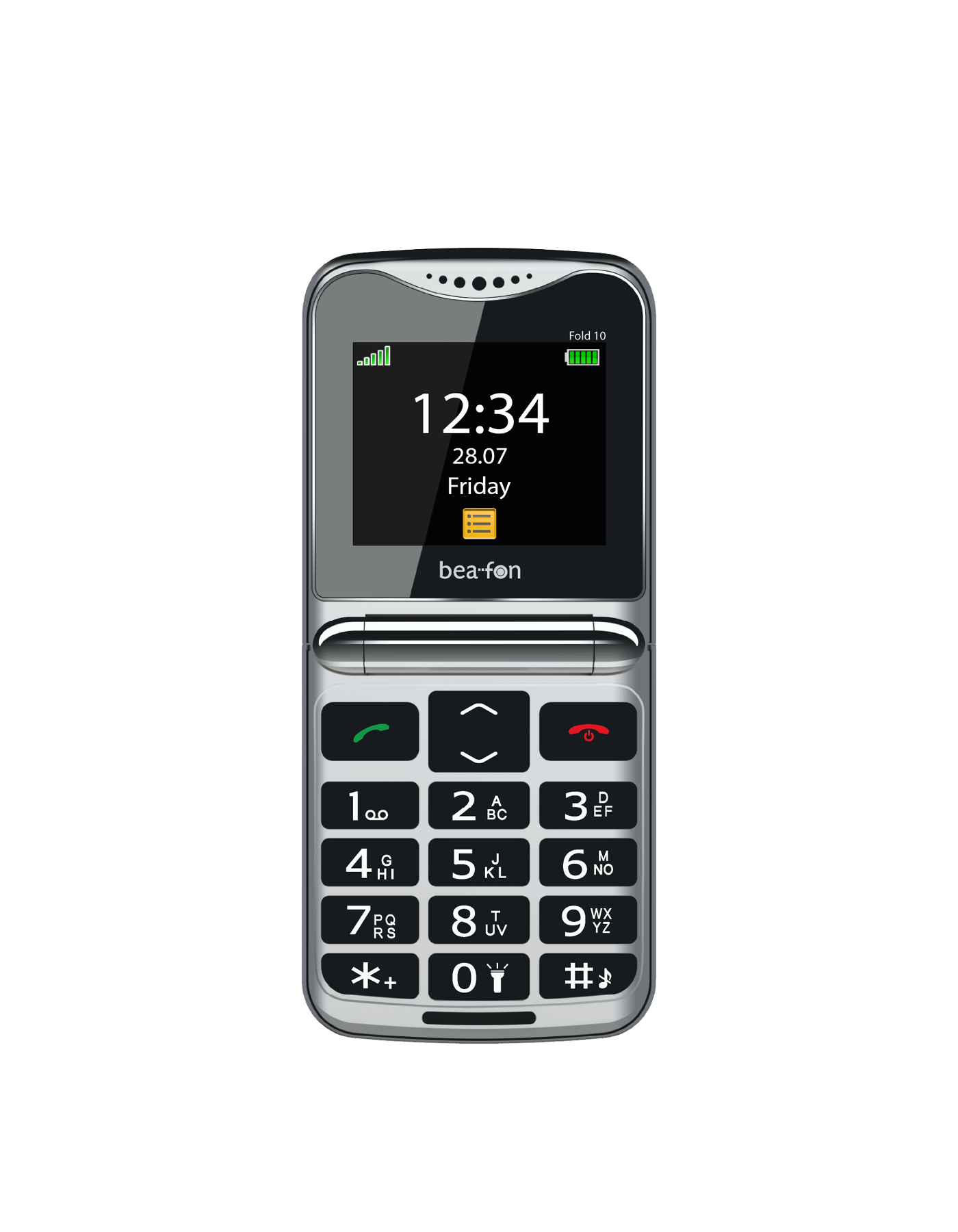 Bea-fon Silver Line Fold 10 Klapphandy SOS mit Ladestation