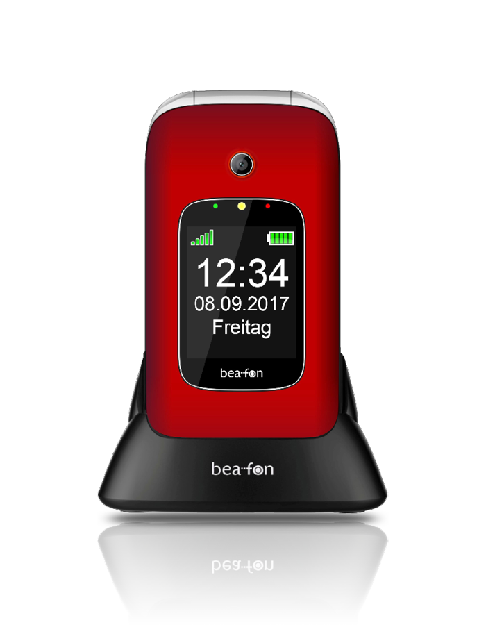 Bea-fon Silver Line SL590 Klapphandy mit Ladestation SOS