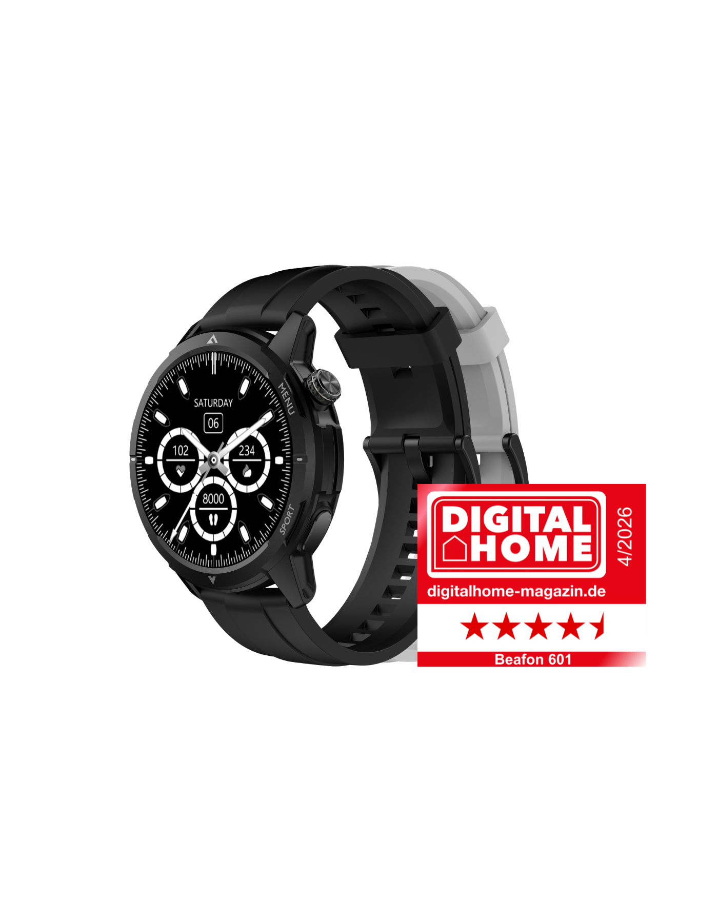 Bea-fon Smartwatch 601 Outdoor-Uhr GPS 5 ATM