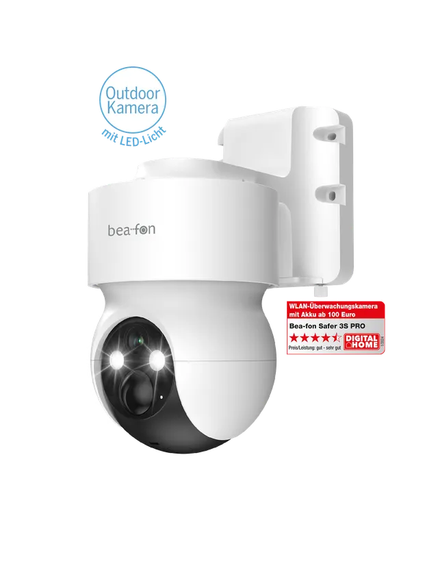 Bea-fon Smarthome SAFER 3S Pro Überwachungskamera Akku WLAN