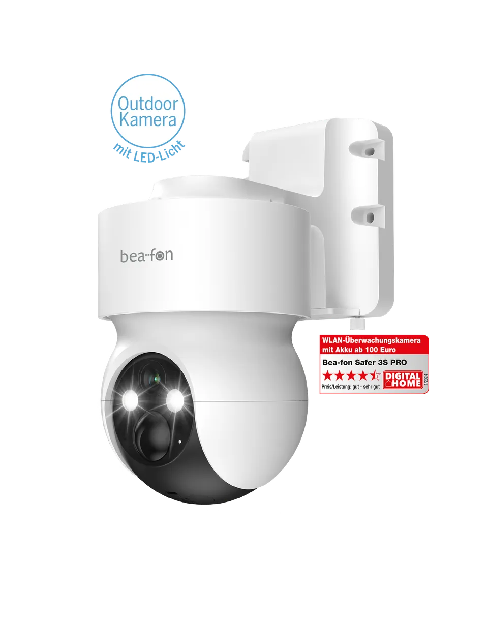 Bea-fon Smarthome SAFER 3S Pro Überwachungskamera Akku WLAN