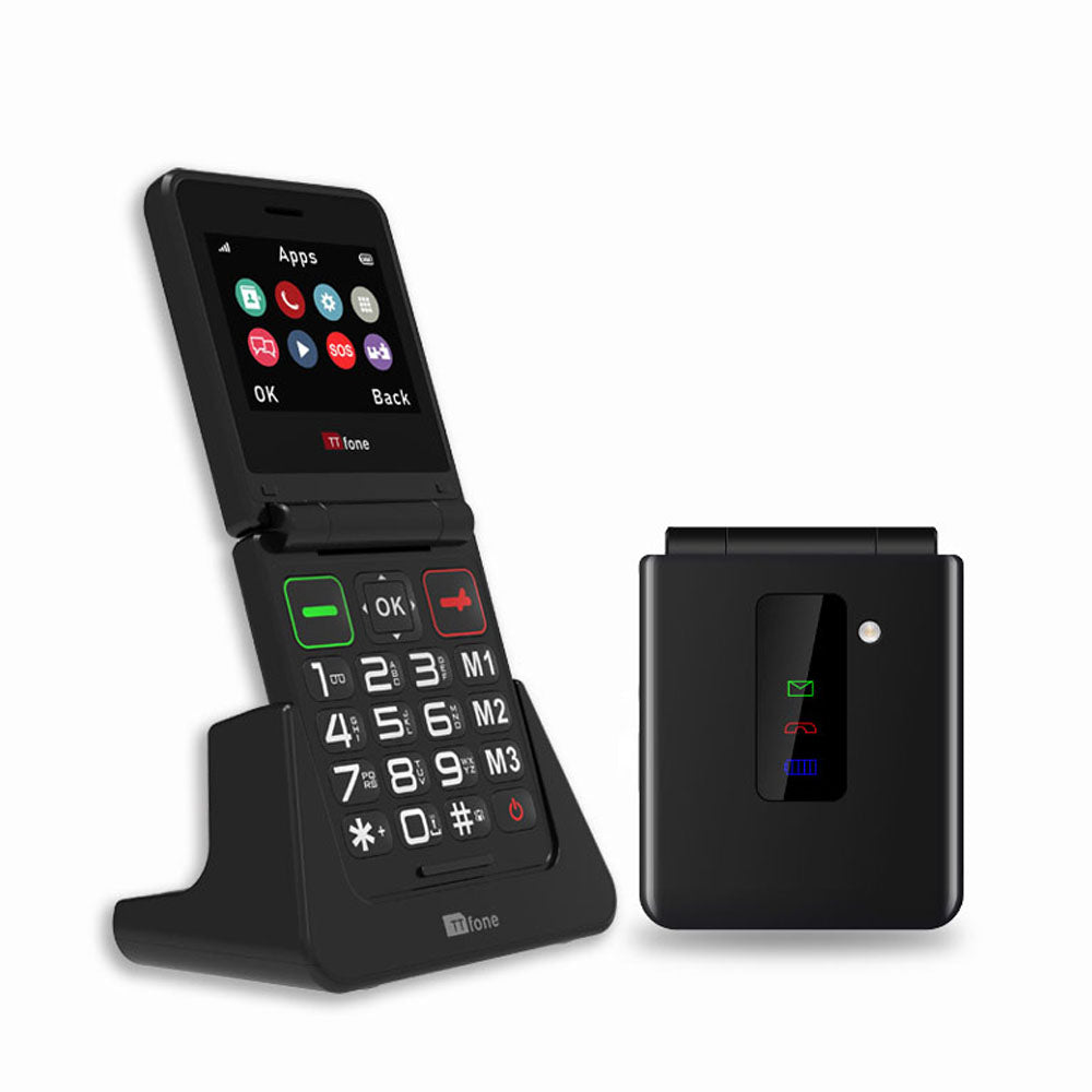 TTfone TT660 Klapphandy Ladestation große Tasten mit Vodafone SIM