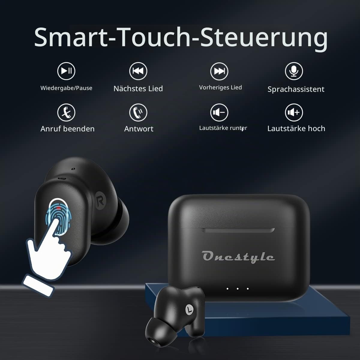 Onestyle VX Pro Kopfhörer In Ear Bluetooth 5.2 Noise Cancelling