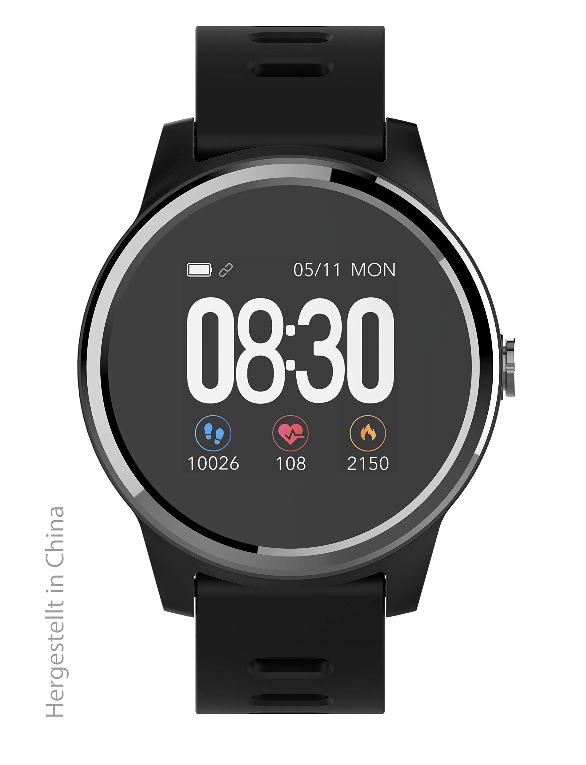 Swisstone SW 660 ECG Smartwatch schwarz mit EKG Messung