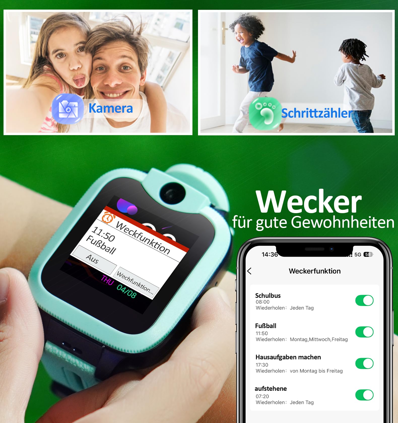 Easyfone Trackino KW2 Kinder Smartwatch 4G GPS SOS