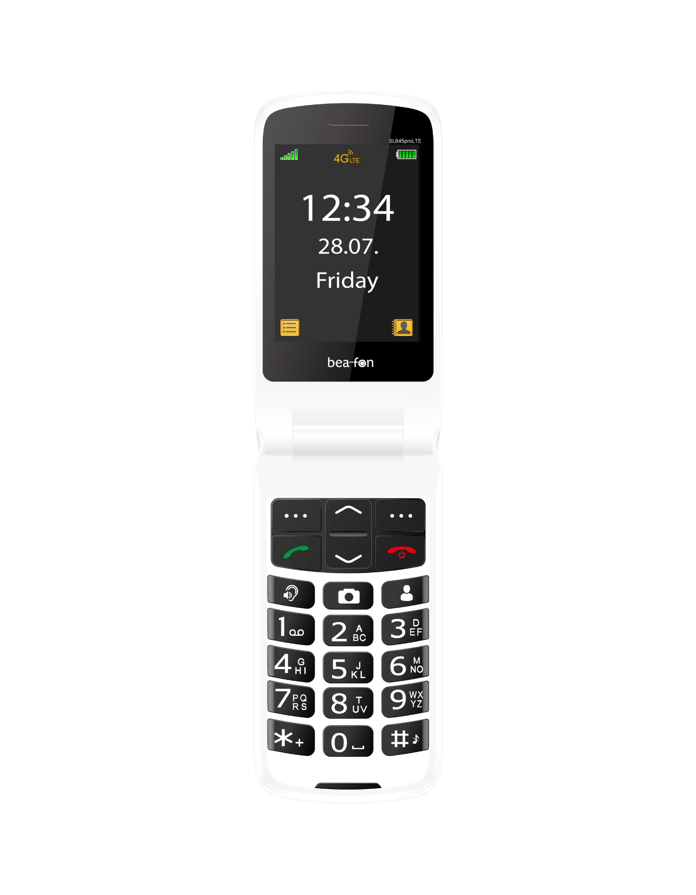 Bea-fon Silver Line SL645pro LTE Klapphandy mit Notruftaste