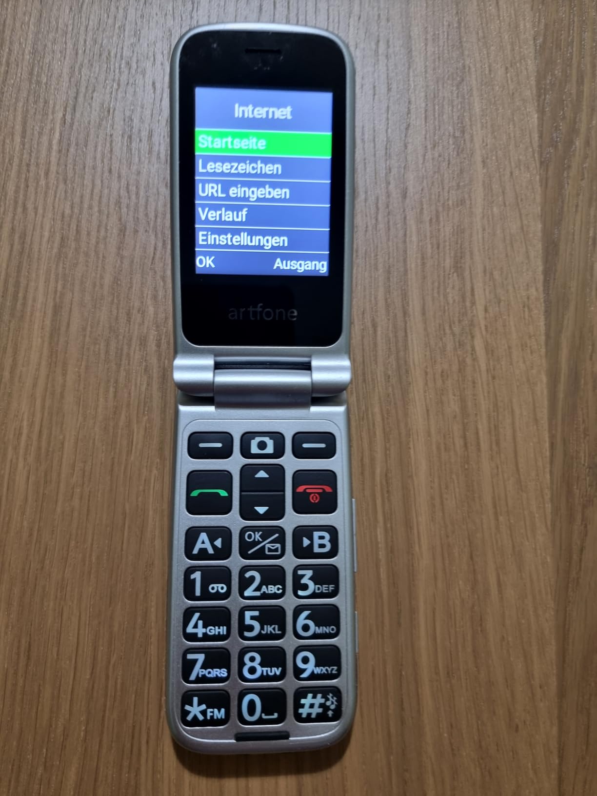 Artfone Senior G6 Klapphandy 4G grau Ladestation Notruftaste