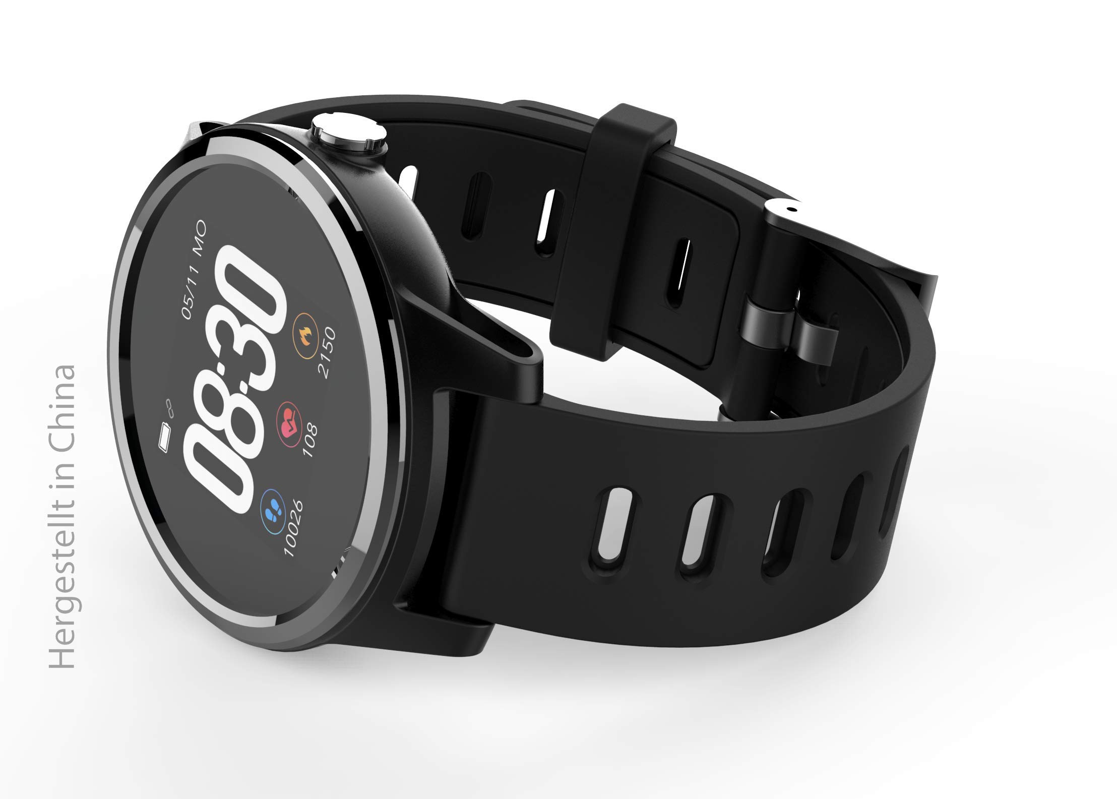 Swisstone SW 660 ECG Smartwatch schwarz mit EKG Messung