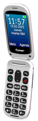 Funker Max E330 Klapphandy rot mit SOS-Taste 4G