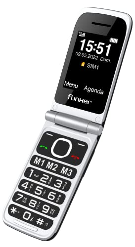 Funker C250 Comfort 4G Klapphandy mit Ladestation Notruftaste