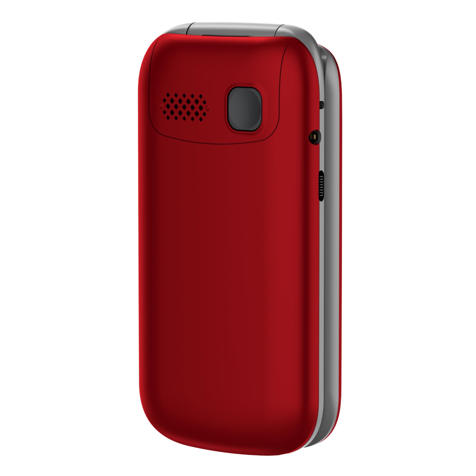 Funker E480 Klapphandy rot mit Ladestation und Notruftaste