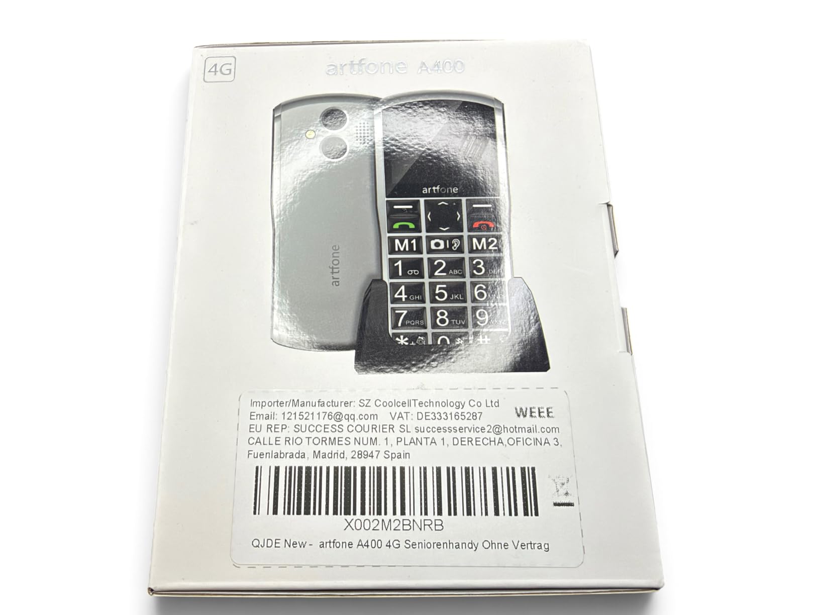 Artfone A400 Tastenhandy große Tasten 4G SOS Ladestation 1800mAh