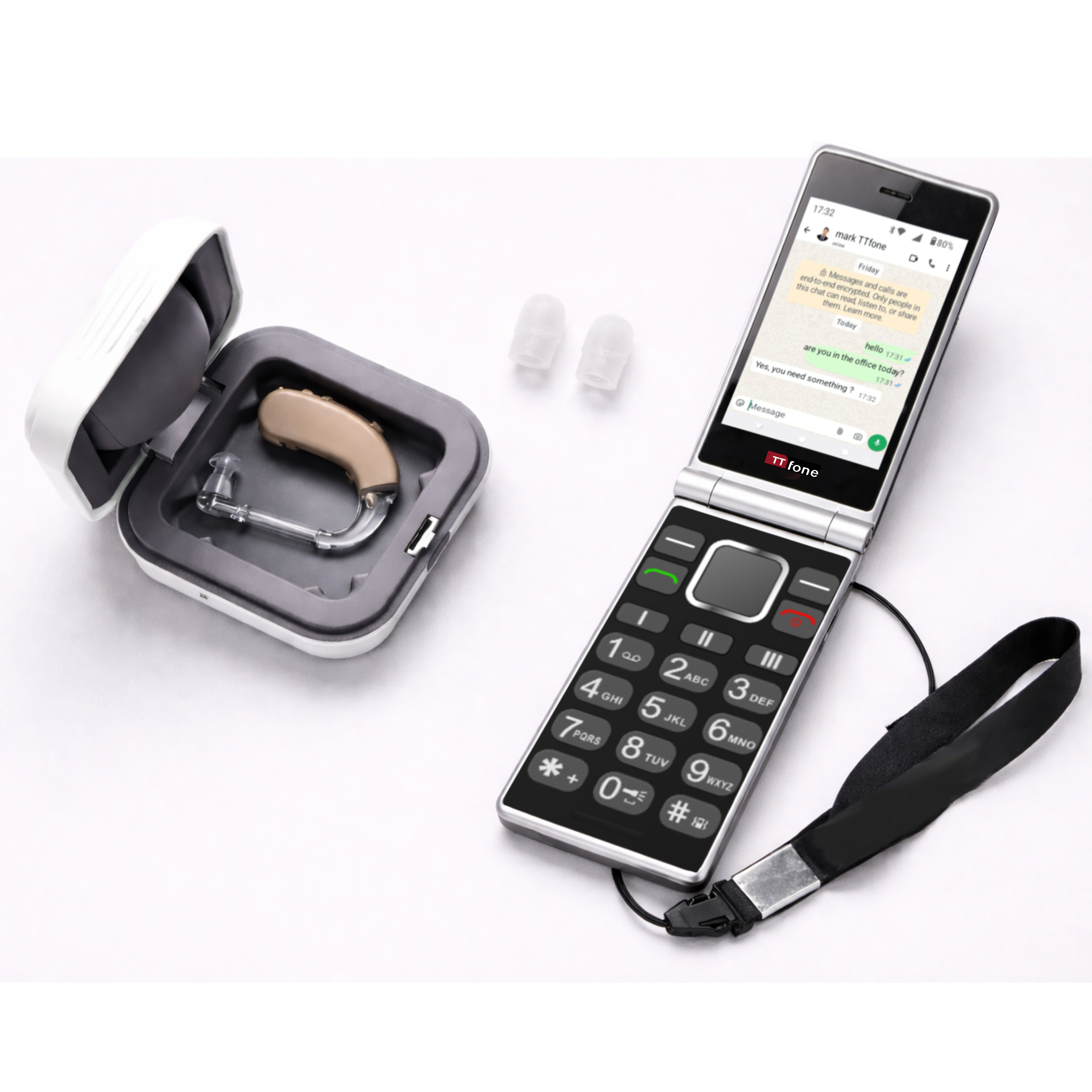 TTfone TT990 Seniorenhandy Notruftaste Hörgerät-kompatibel