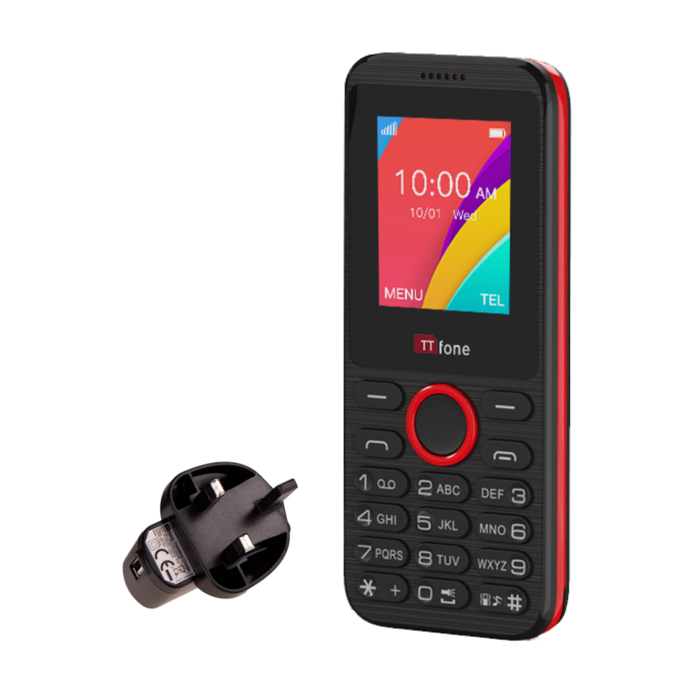 TTfone TT160 Dual SIM Tastenhandy mit Netzladegerät