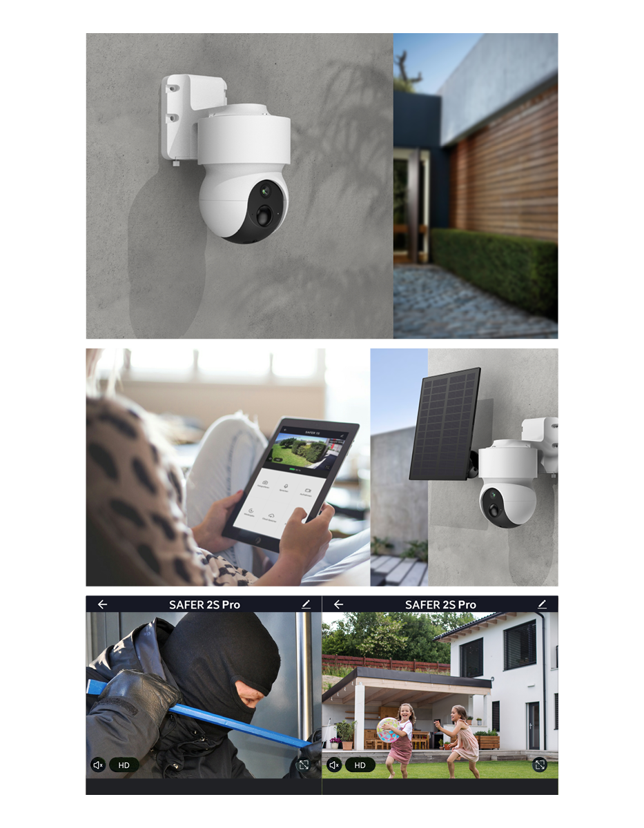 Bea-fon Smarthome SAFER 2S Pro Überwachungskamera Akku IP65
