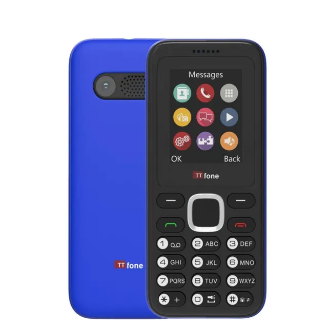 TTfone TT150 Tastenhandy Blau Dual-SIM mit USB-Kabel