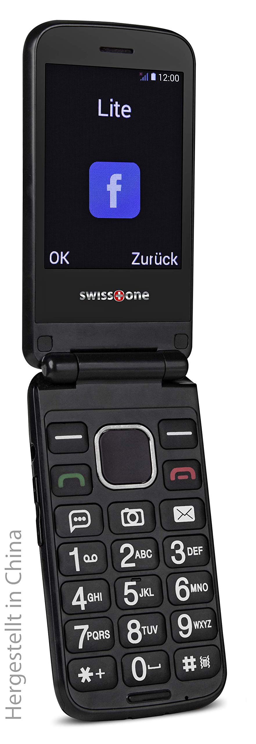 Swisstone BBM 680 Tastenhandy 2,8 Zoll schwarz WhatsApp