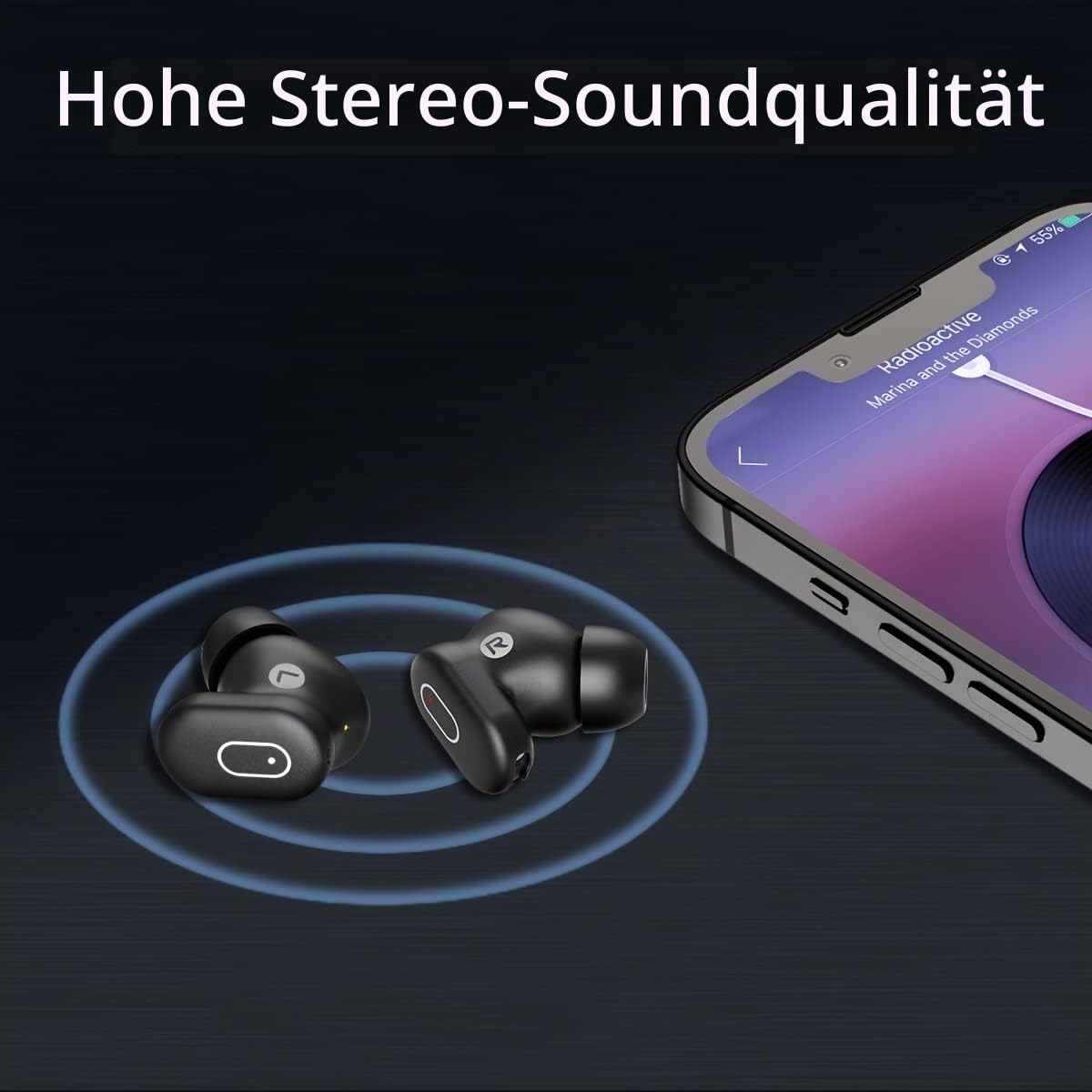 Onestyle VX Pro Kopfhörer In Ear Bluetooth 5.2 Noise Cancelling