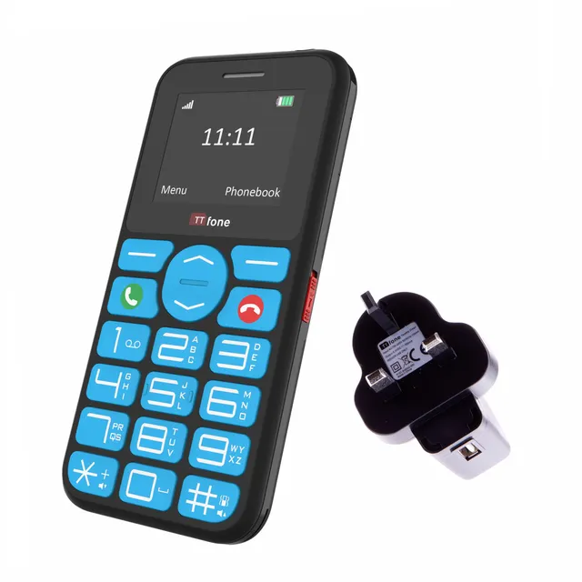 TTfone TT190 Tastenhandy große Tasten Notruftaste Netzteil O2 SIM