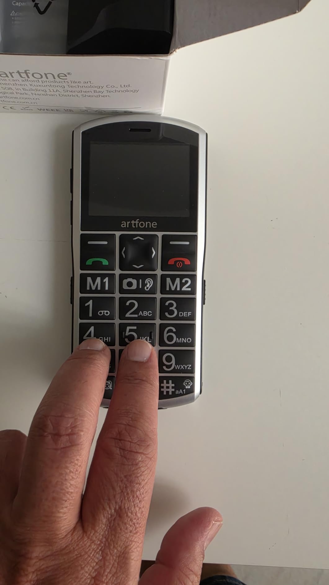 Artfone A400 Tastenhandy große Tasten 4G SOS Ladestation 1800mAh