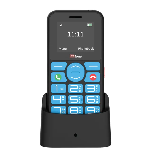 TTfone TT190 Tastenhandy große Tasten Notruftaste Ladestation