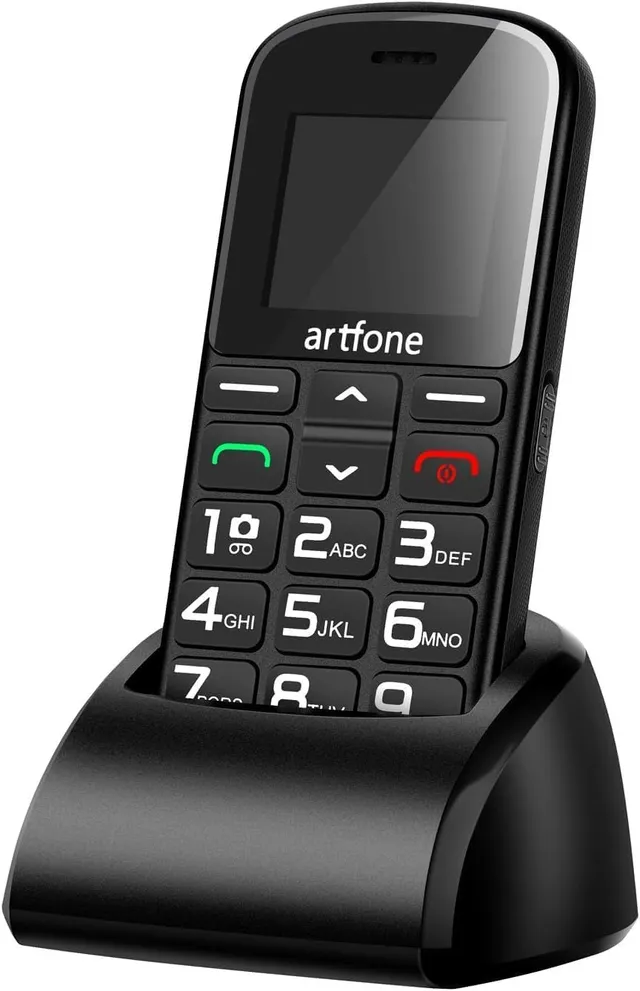 Artfone Senior CS182 Tastenhandy grau Ladestation SOS