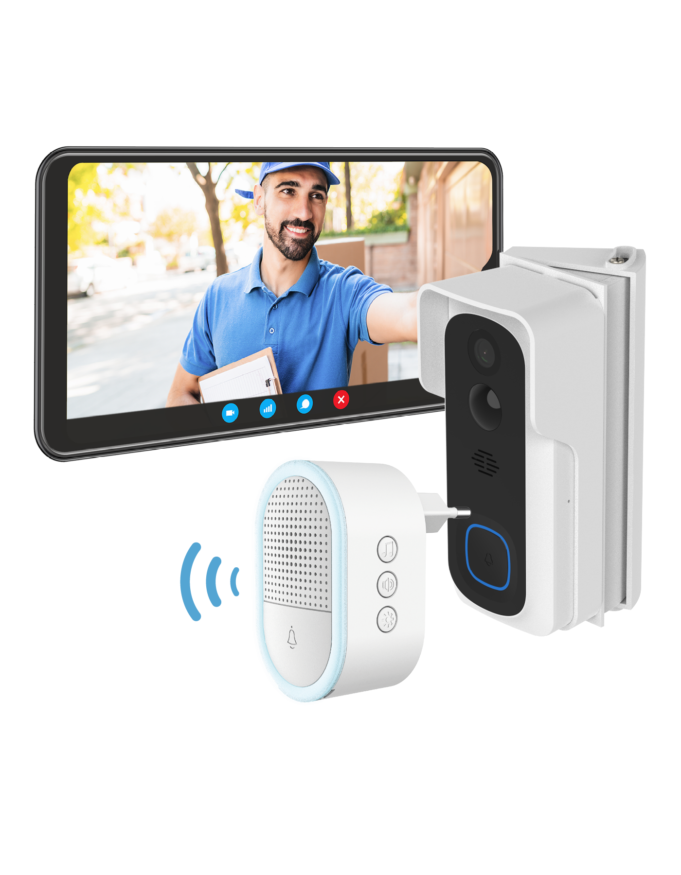 Bea-fon Smarthome Chime 2 Zusatzglocke für Visitor 2V