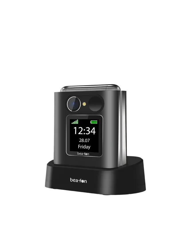 Bea-fon Silver Line Fold 10 Klapphandy SOS mit Ladestation