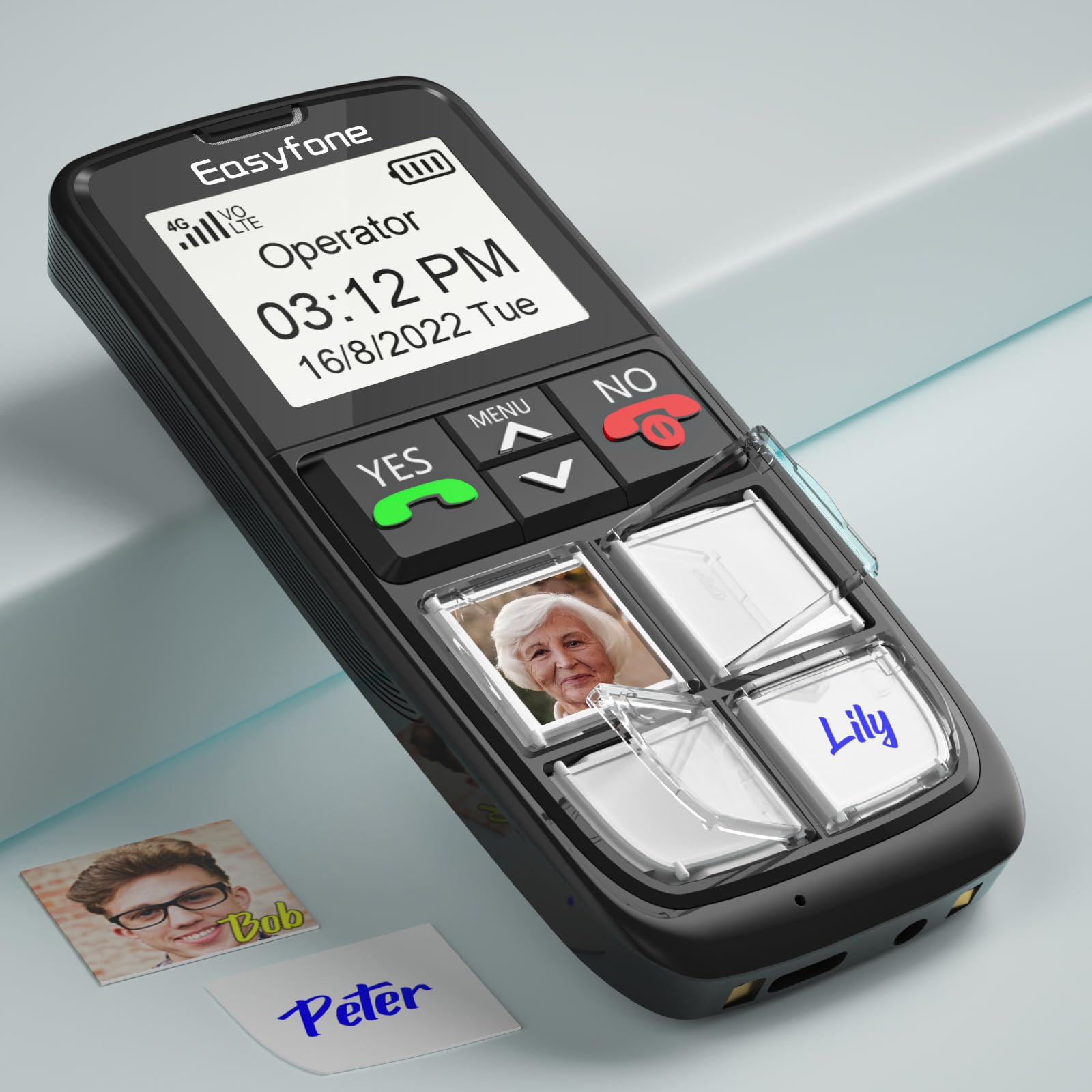 Easyfone T6 Seniorenhandy schwarz mit Bildtasten und 4G