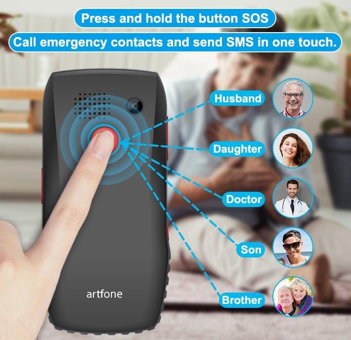 Artfone C1 Tastenhandy große Tasten SOS-Taste Dual SIM 1800mAh