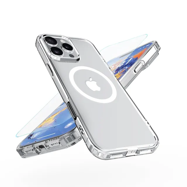 Onestyle iPhone 16 Pro Max Hülle MagSafe klar mit Folie