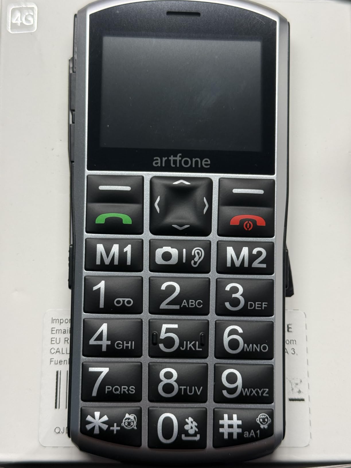 Artfone A400 Tastenhandy große Tasten 4G SOS Ladestation 1800mAh