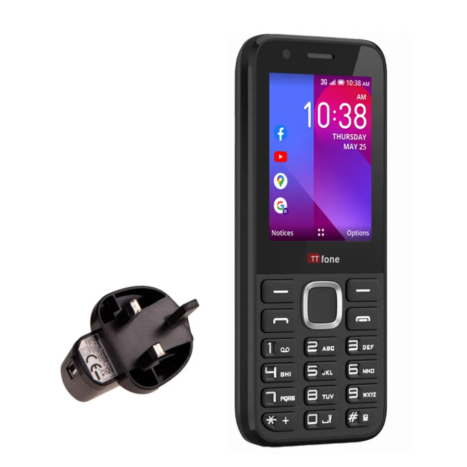 TTfone TT240 KaiOS Tastenhandy mit Ladegerät und SIM
