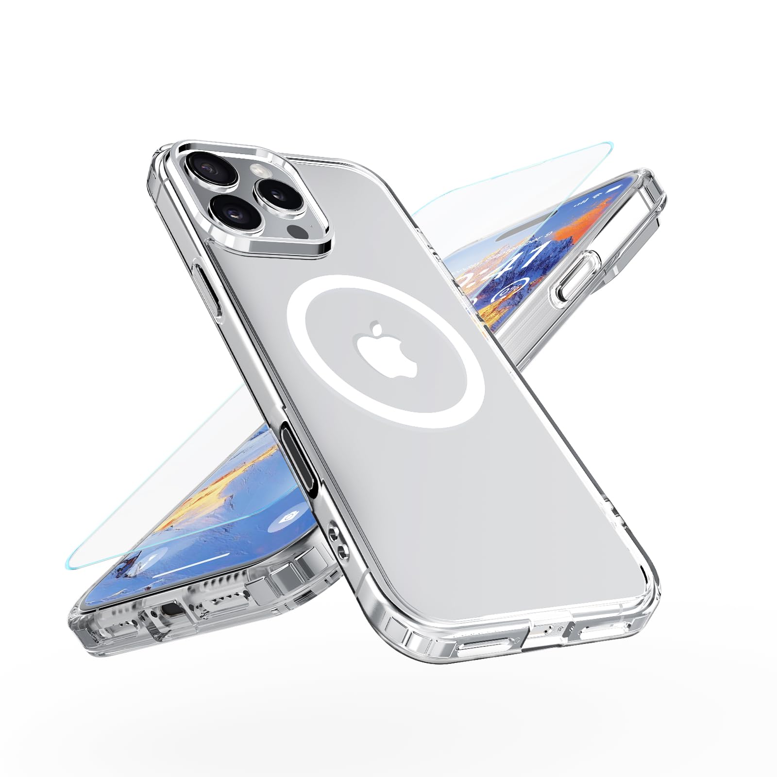 Onestyle iPhone 16 Pro Max Hülle MagSafe klar mit Folie
