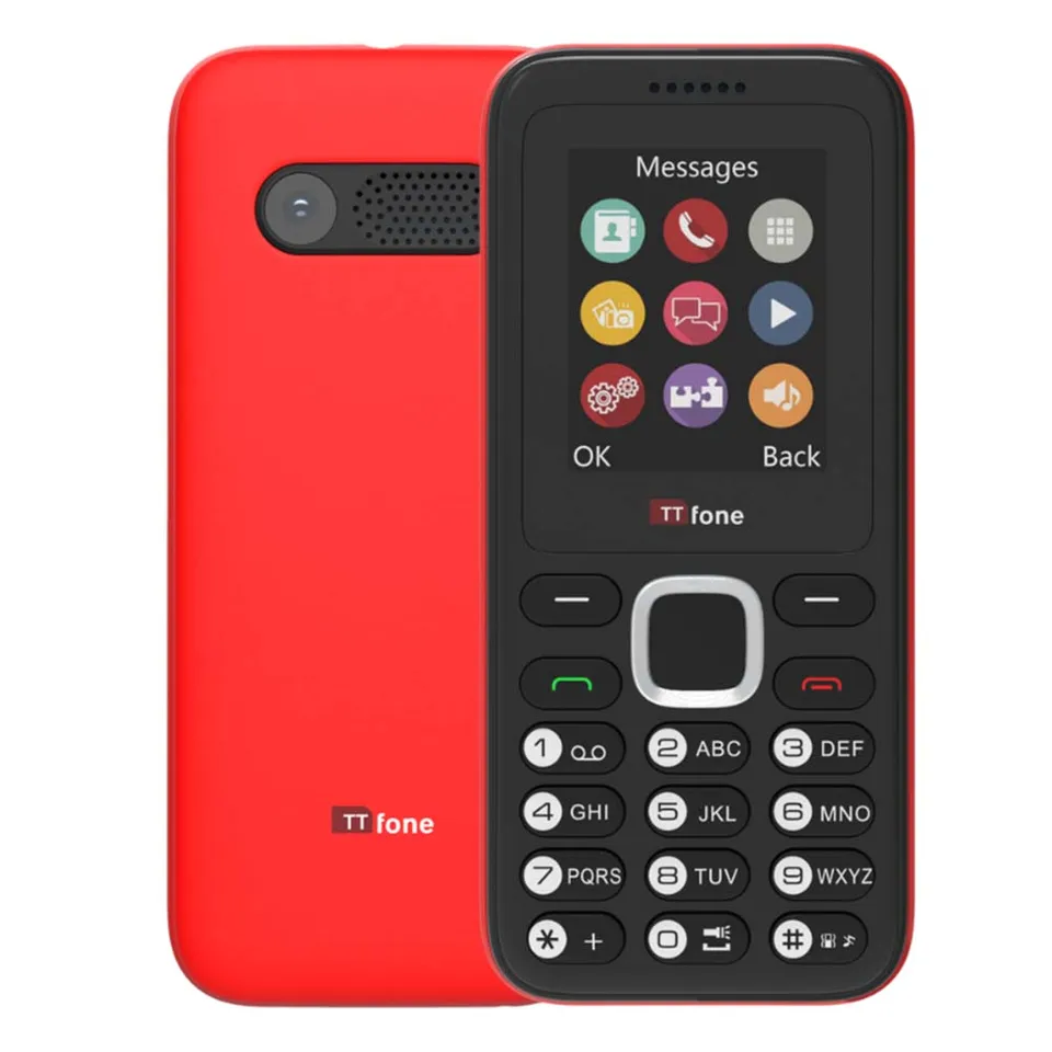 TTfone TT150 Tastenhandy rot Dual SIM große Tasten