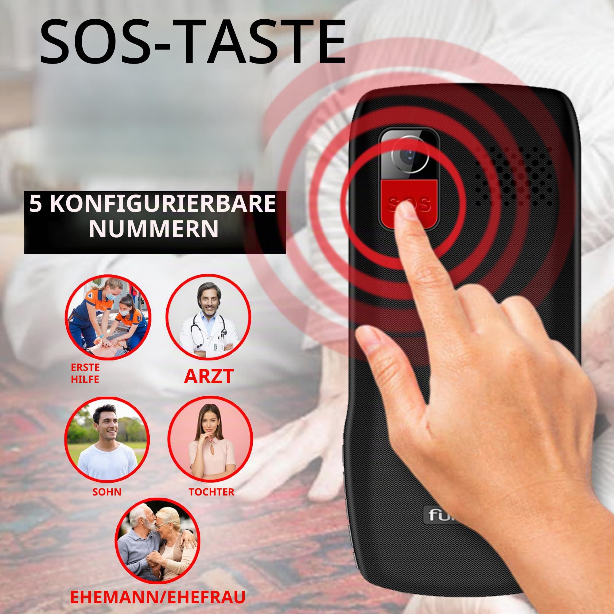 Funker Classic C140 Tastenhandy 4G SOS Notruftaste