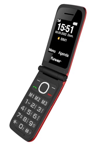 Funker C200 Comfort Klapphandy 4G rot Notruftaste