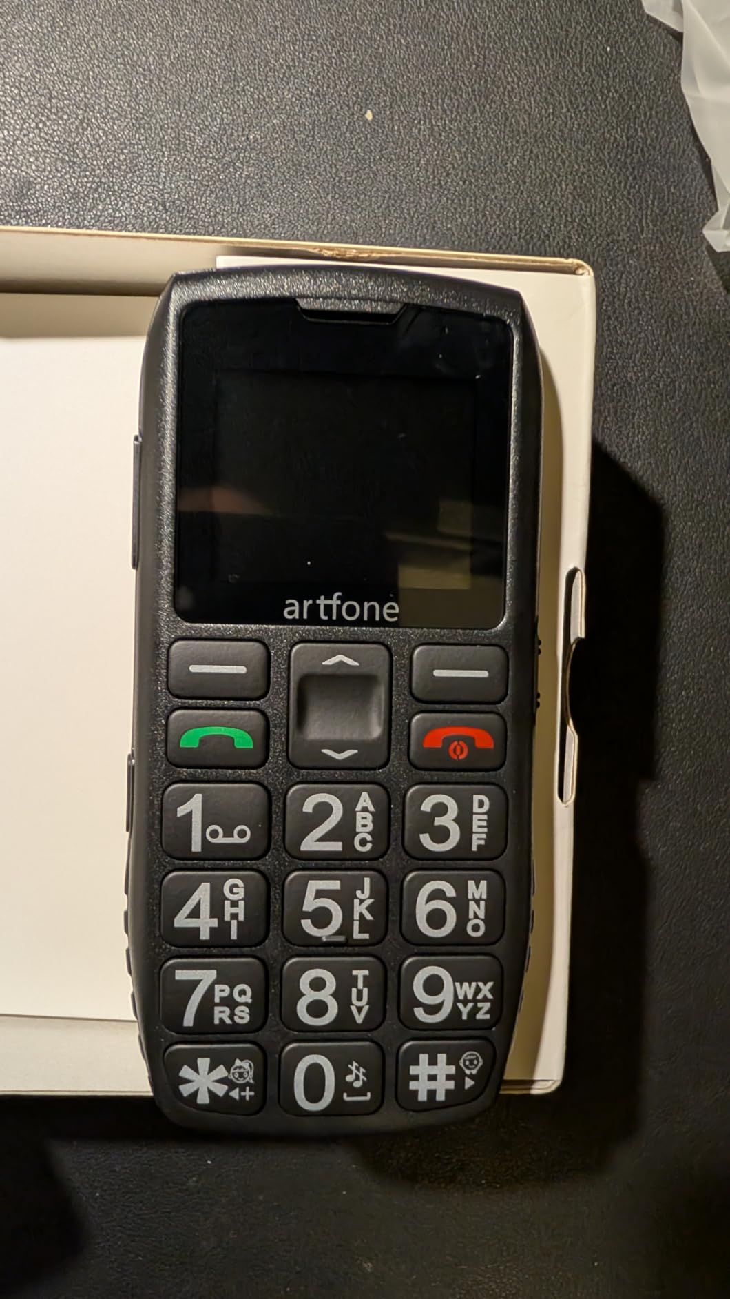 Artfone C1+ 4G Tastenhandy große Tasten SOS Ladestation Schwarz