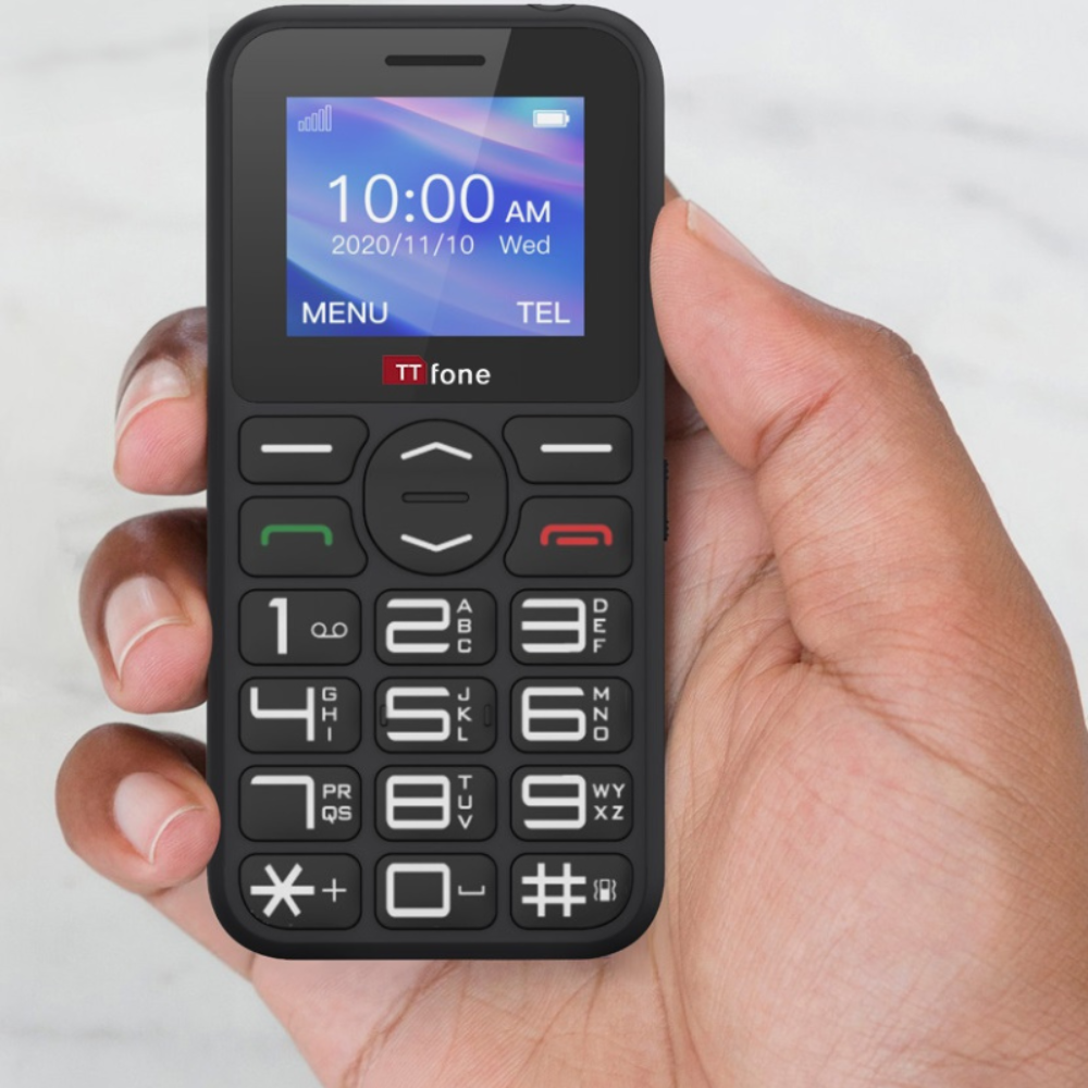 TTfone TT190 Tastenhandy große Tasten Notruftaste mit USB-Kabel