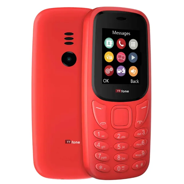 TTfone TT170 Dual SIM Tastenhandy rot mit USB-Kabel