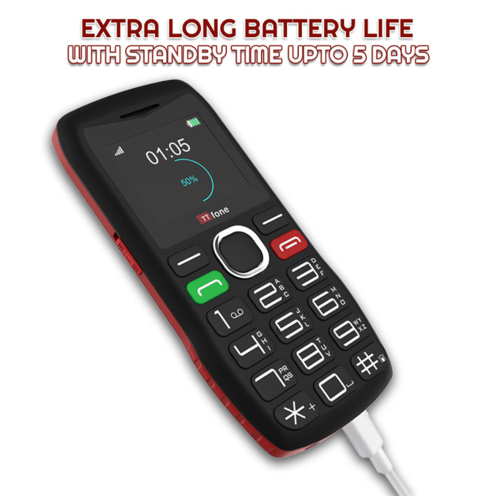 TTfone TT880 Tastenhandy mit O2 SIM und großen Tasten