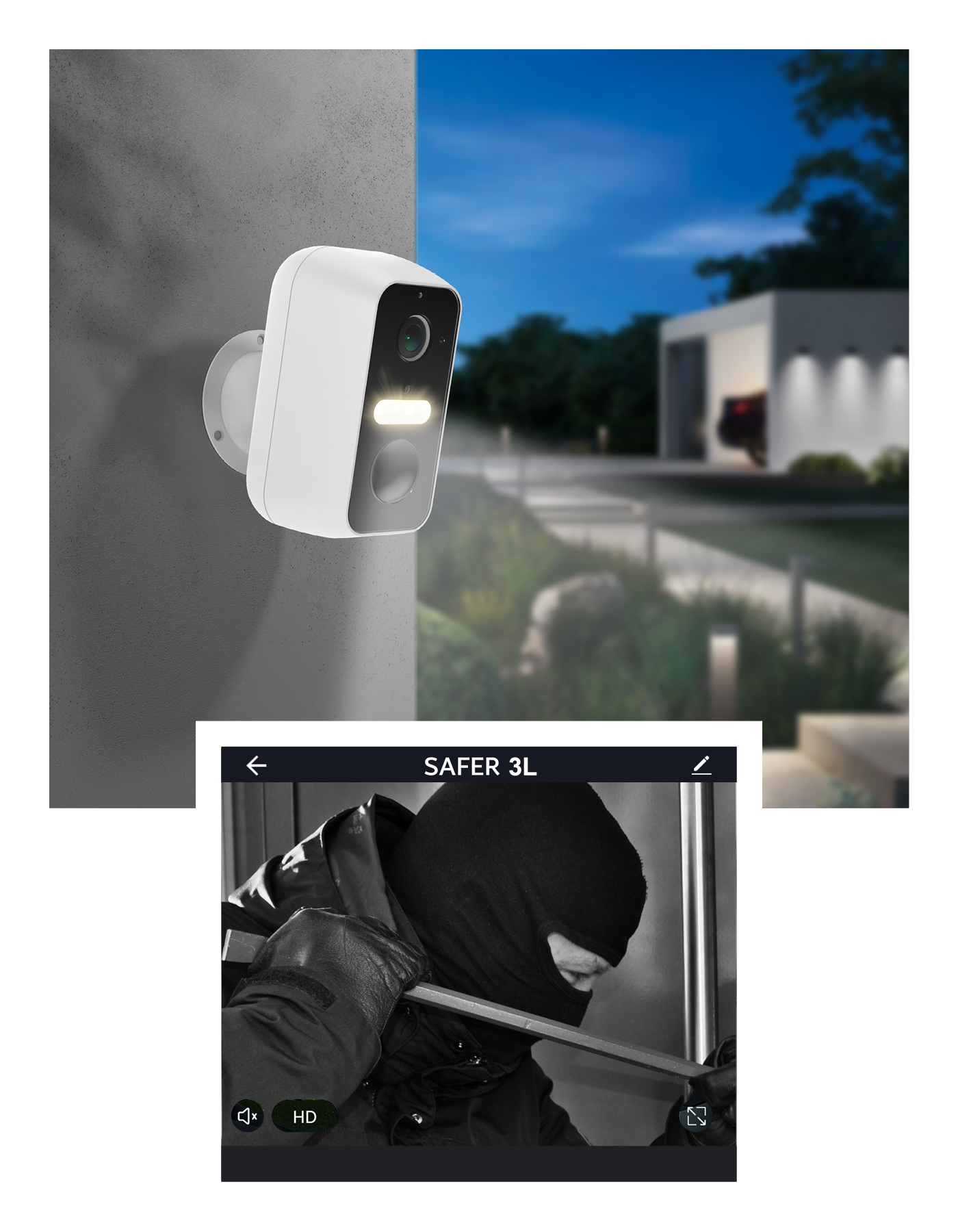 Bea-fon Smarthome SAFER 3L Outdoor Kamera Akku IP65