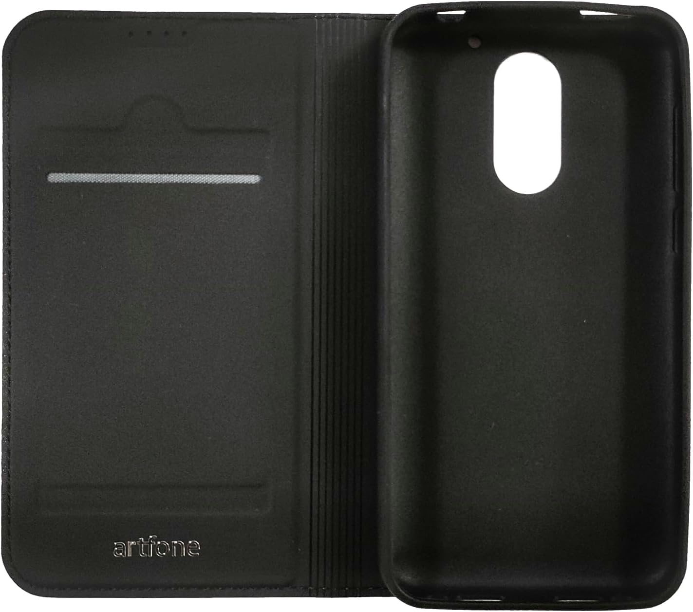 Artfone Smart_500 Handyhülle Klapphülle Schwarz Leder