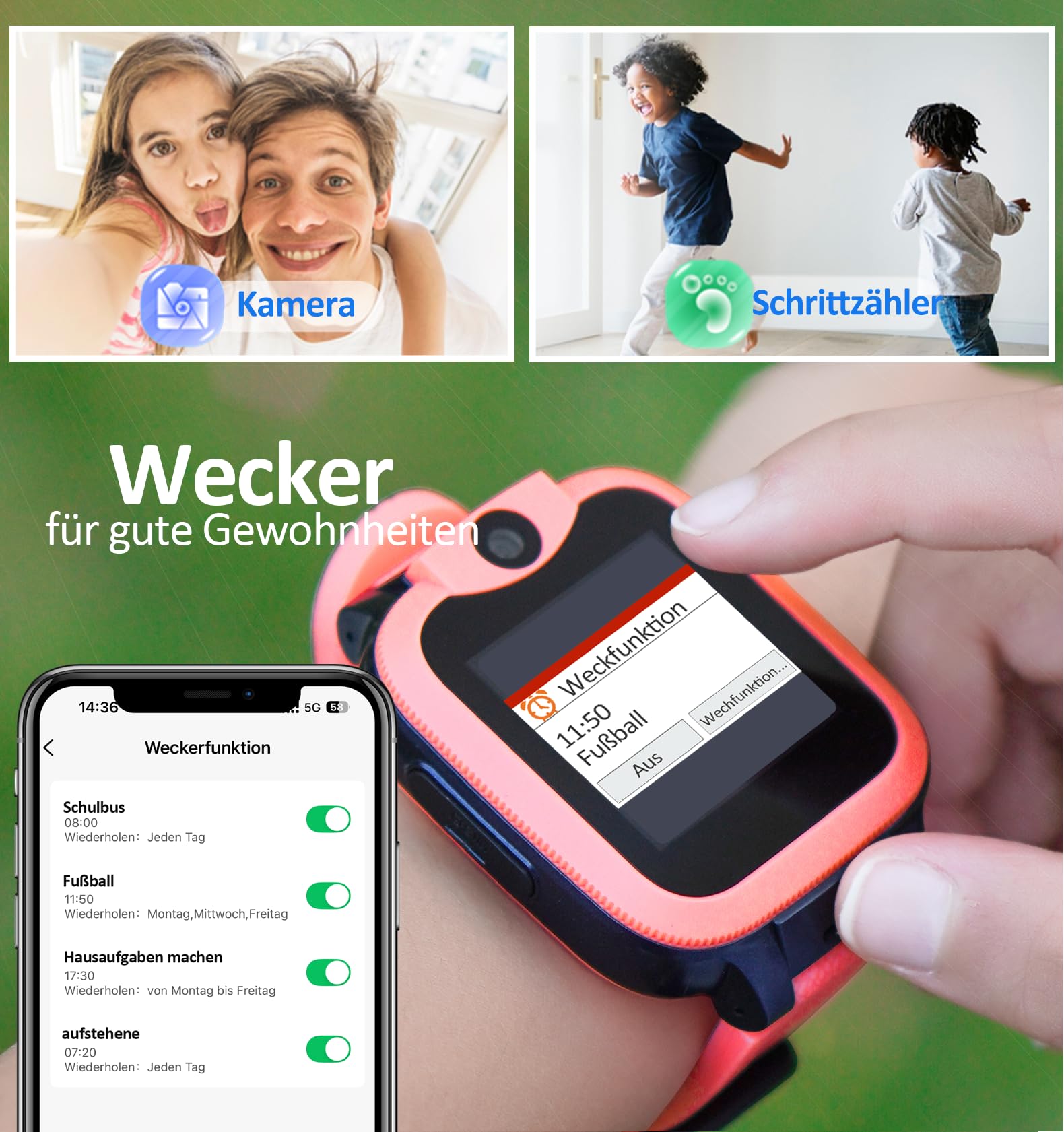 Easyfone Trackino KW2 Kinder Smartwatch 4G GPS SOS