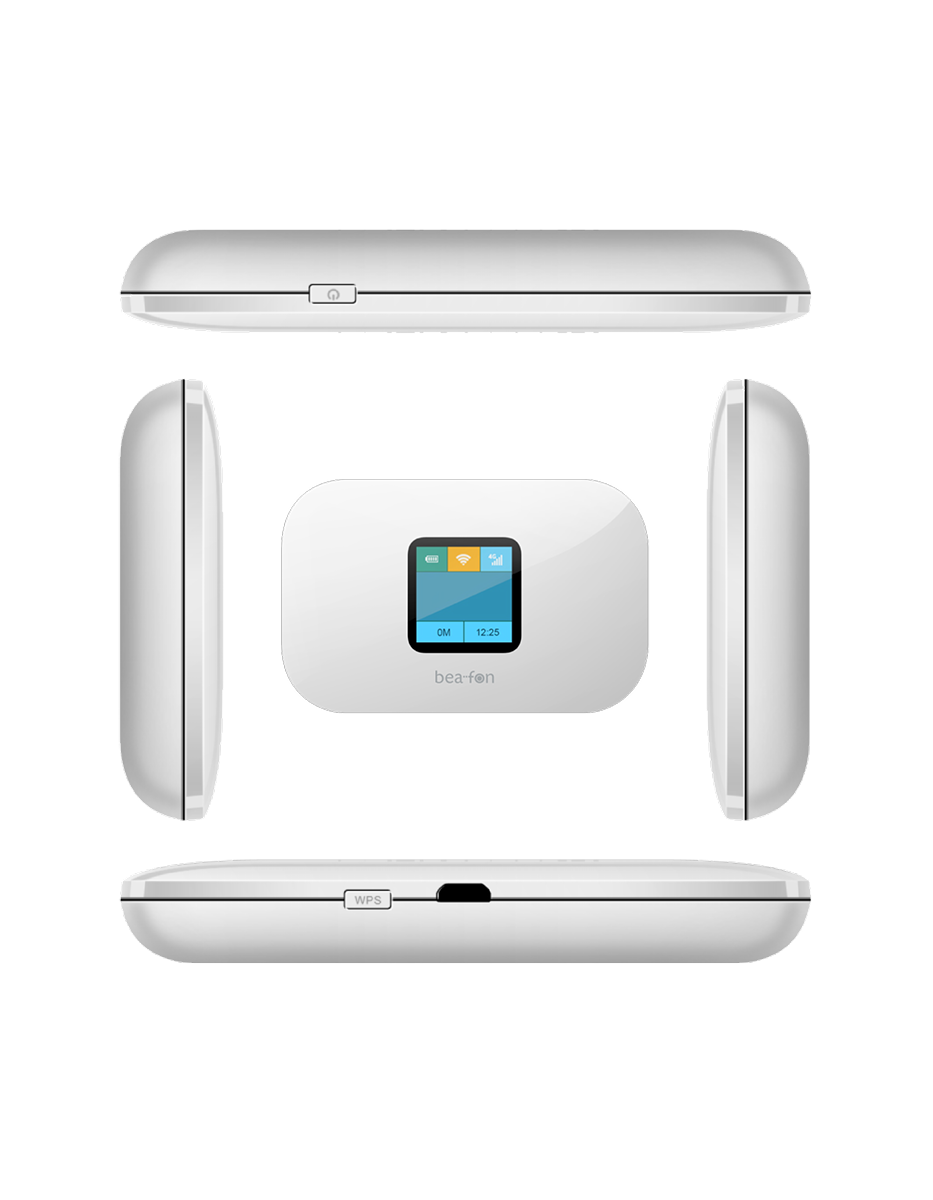 Bea-fon Router MR1 4G LTE Router mit SIM und Akku