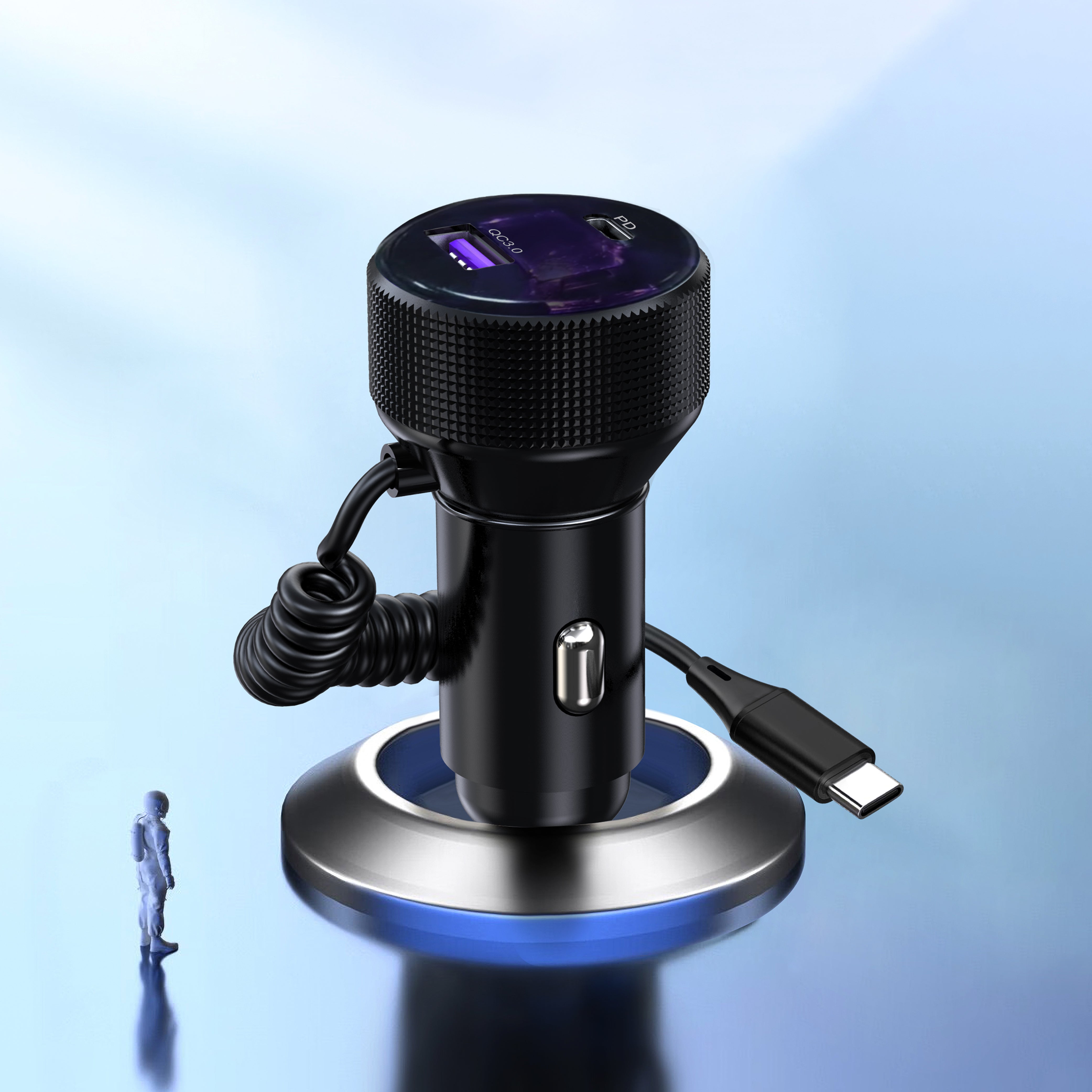 TTfone TTK18 Autoladegerät 12V Micro-USB Type-C
