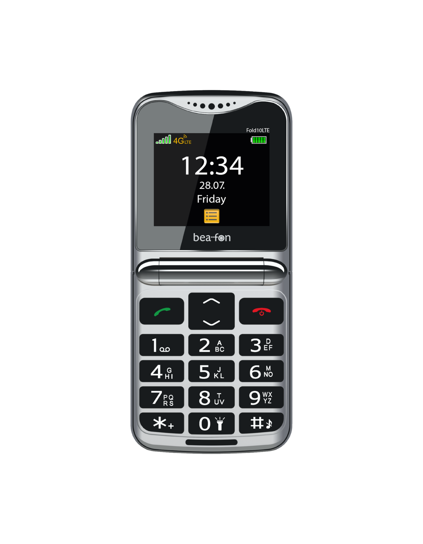 Bea-fon Silver Line Fold 10 LTE Klapphandy mit Notruftaste