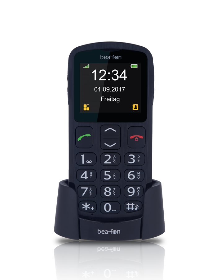 Bea-fon Silver Line SL250 Tastenhandy mit Ladestation SOS