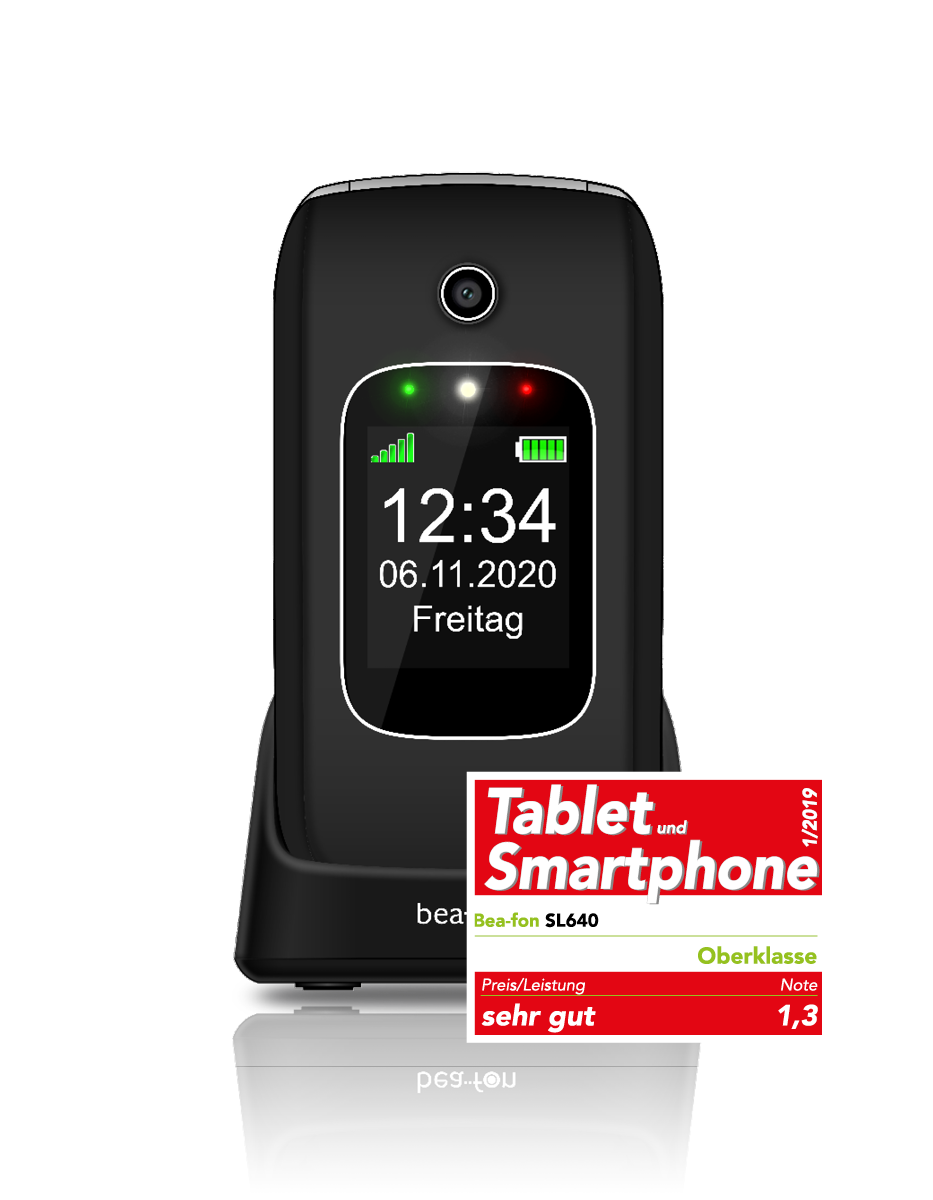 Bea-fon Silver Line SL640 Tastenhandy XXL Display Ladestation