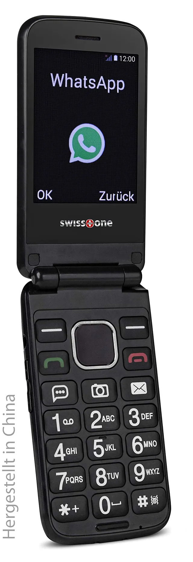 Swisstone BBM 680 Tastenhandy 2,8 Zoll schwarz WhatsApp